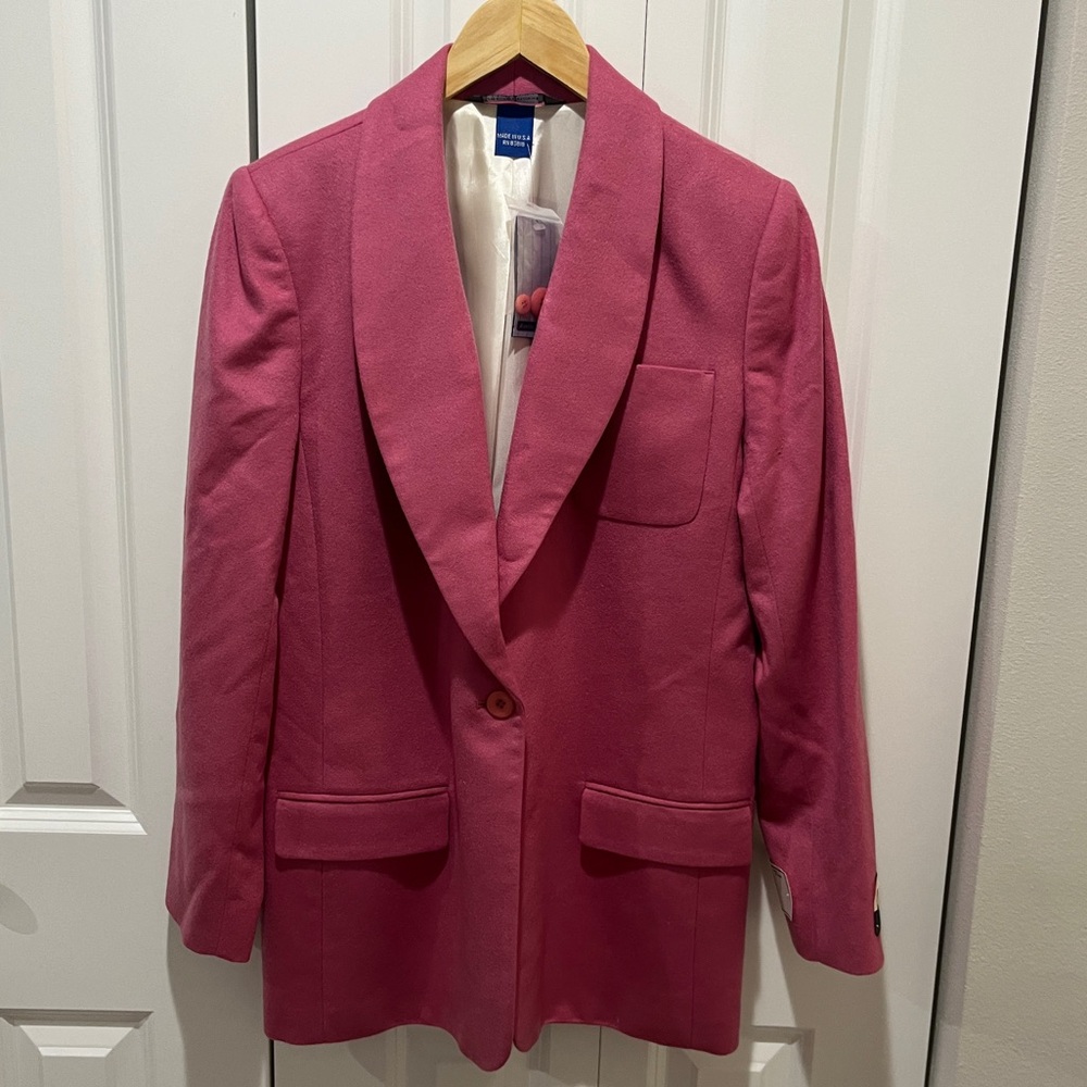 100% Cashmere Blazer Jacket Pink Austin Reed New with Tags Women’s Size 12